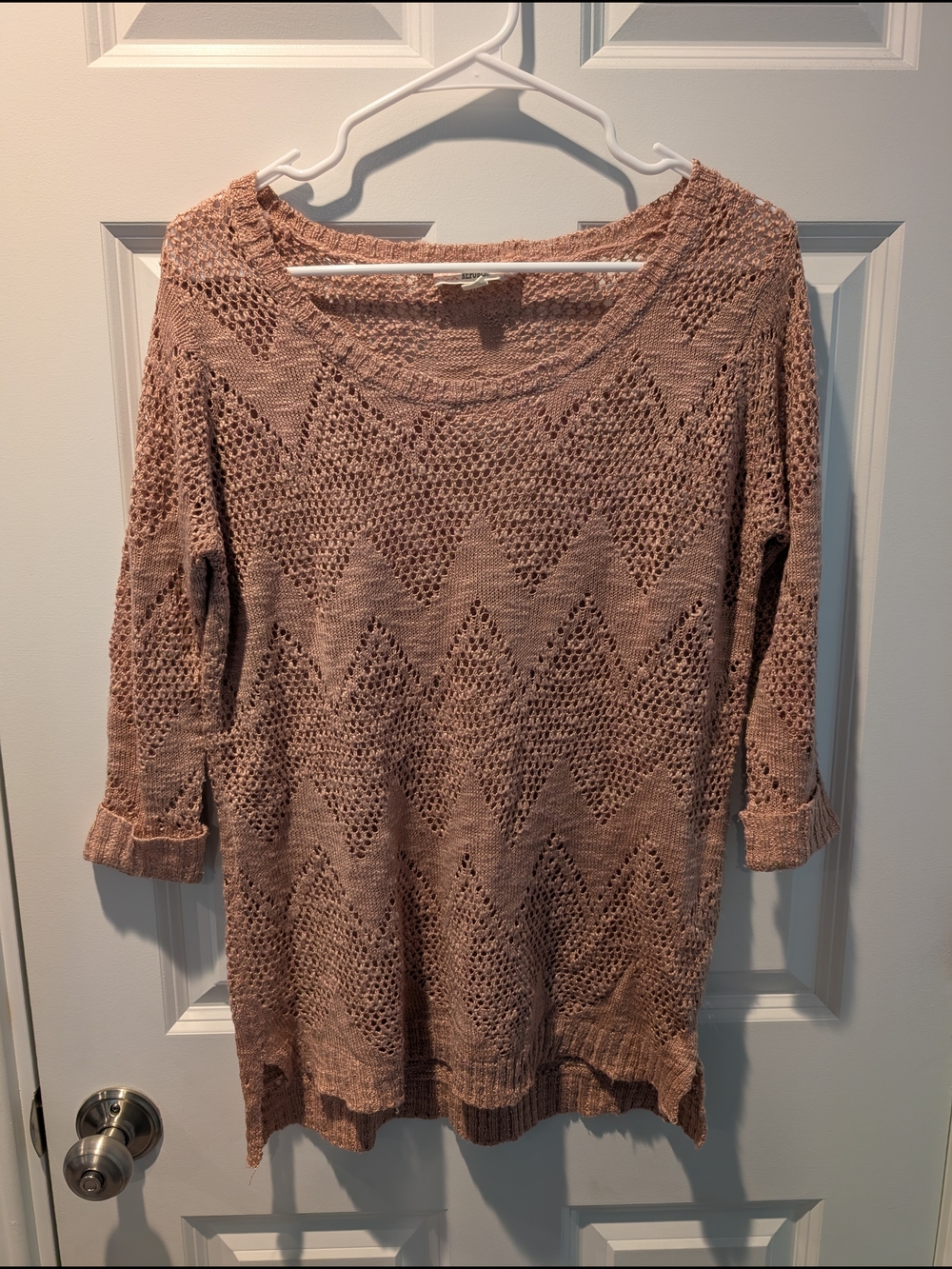 Pink Republic Blush Open Knit Sweater